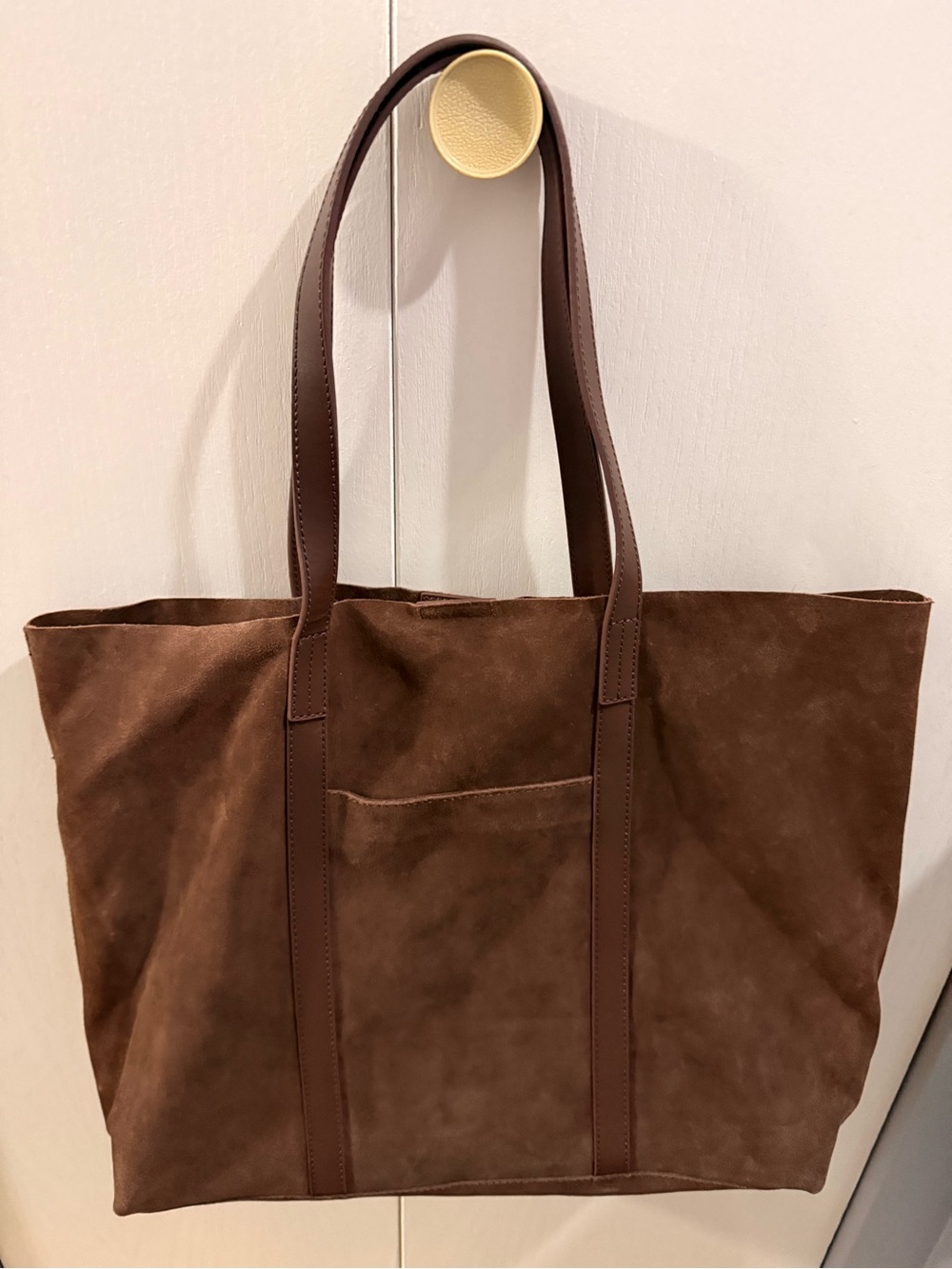 LOFT Brown Suede Tote Bag - Spacious Everyday Carry